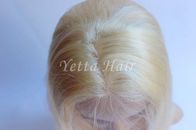 parrucche bionde dei capelli umani della parte anteriore del pizzo del platino del grado 7A per le donne bianche