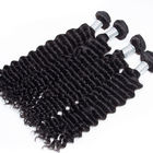 Estensioni peruviane dei capelli ricci di Wave dei capelli 100% del tessuto profondo peruviano dei capelli umani