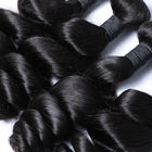 Il nero naturale di Remy 8A di estensioni malesi reali dei capelli per i capelli ricci delle donne