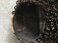 Parrucca a macchina di Wefted delle parrucche dei capelli umani della parte anteriore del pizzo di densità di 200% con chiusura
