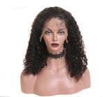 Riccio crespo lungamente nelle parrucche brasiliane umane dei capelli della parte anteriore del pizzo per signora nera
