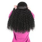 Estensioni vergini peruviane ricce dei capelli di 100%/pacchi ricci crespi delle donne di colore