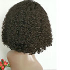 Doppie parrucche piene di trama dei capelli umani del pizzo per le parrucche ricce di Jerry Bob di densità delle donne di colore/180%