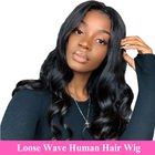 Parrucca piena sciolta non trattata cruda 10&quot; del pizzo di Wave dei capelli umani di 100% - 28&quot; lunghezza