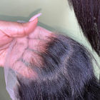 Pizzi trasparente peruviano 13 x dei capelli HD chiusura frontale superiore 6 pre colta con i capelli del bambino