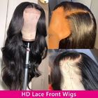 Pizzo Front Human Hair Wigs del brasiliano 250g HD 13x4