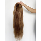 La miscela a 30 pollici dei capelli umani merletta Front Wigs Straight Tight And ordinato