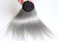Capelli vergini brasiliani diritti di Grey d'argento di Ombre di estensioni naturali dei capelli umani