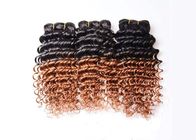 I capelli brasiliani vergini Wave profondo due di Ombre tonificano le estensioni 1b/30 dei capelli di Ombre