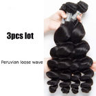 I capelli ricci sciolti di Wave del tessuto peruviano vergine sciolto dei capelli umani impacchettano il 1B