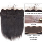 Estensioni malesi dei capelli di 100% una lunghezza frontale 8' di 13 x 4 pizzi “-   24' “